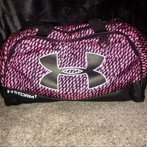 Pink and Black Storm 1 Duffle